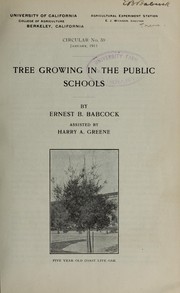 Cover of: Tree growing in the public schools