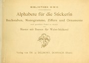 Cover of: Alphabete für die Stickerin