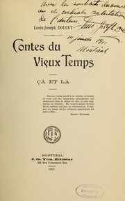 Cover of: Contes du vieux temps: ça et là