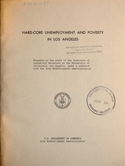 Cover of: Hard-core unemployment and poverty in Los Angeles.
