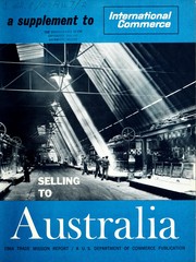 Cover of: Report of the 1964 Trade Mission to Australia. | United States. Trade Mission to Australia.