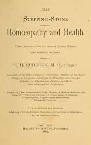 Cover of: The stepping-stone to homeopathy and health by E. H. Ruddock