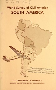 Cover of: World survey of civil aviation: South America