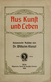 Cover of: Aus Kunst und Leben: gesammelte Aufsätze