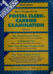 Barron's how to prepare for the postal clerk-carrier examination by Philip Barkus