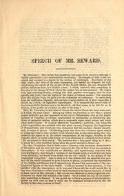 Cover of: Freedom in Kansas.: Closing speech of William H. Seward, in the Senate of the United States, April 30, 1858.