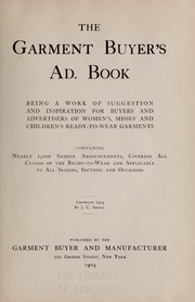 Cover of: The garment buyer's ad. book