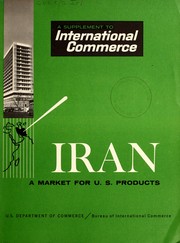 Cover of: A market for U.S. products in Iran