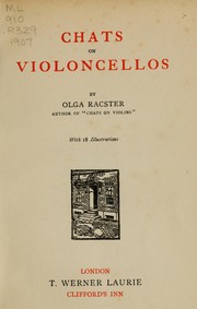 Cover of: Chats on violoncellos