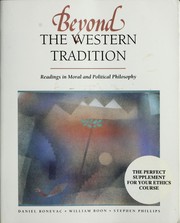 Front cover of Beyond the Western tradition by Unknown