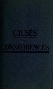 Cover of: Causes and consequences | Chapman, John Jay