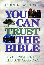 Cover of: You can trust the Bible