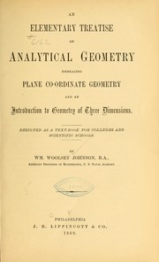 Cover of: An elementary treatise on analytical geometry by William Woolsey Johnson