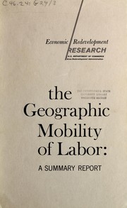 Cover of: The geographic mobility of labor by John B. Lansing