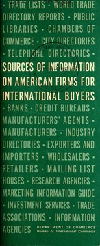 Cover of: Sources of information on American firms for international buyers