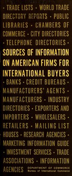 Cover of: Sources of information on American firms for international buyers