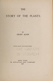 Cover of: The story of the plants