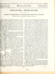 Cover of: Thirteenth census of the United States, 1910: Population by counties and minor civil divisions, 1910, 1900, 1890