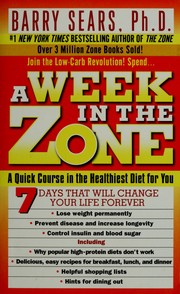 Cover of: A week in the zone by Barry Sears