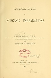 Laboratory manual of inorganic preparations by Hermann Theodore Vulté