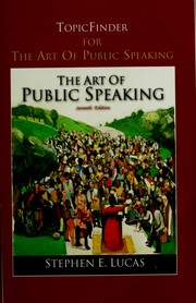 Cover of: TopicFinder to accompany The art of public speaking