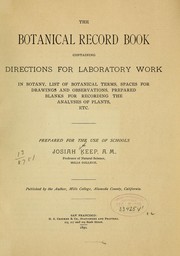 Cover of: The botanical record book