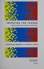 Investing for change by Augustin Landier