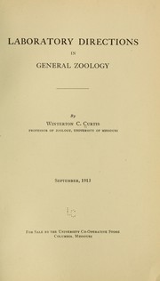 Laboratory directions in general zoology by Winterton Conway Curtis