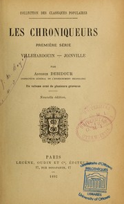 Cover of: Les Chroniqueurs by Debidour, Antonin