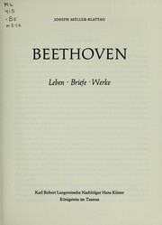 Cover of: Beethoven by Joseph Müller-Blattau