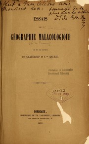 Cover of: Essais de geographie malacologique by Jean-Pierre Silvestre de Grateloup