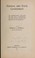 Cover of: Federal and state government: and elementary treaties on the civil government of the United States and the state of Michigan