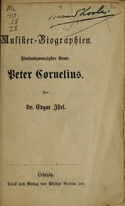 Cover of: Peter Cornelius