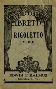 Cover of: Rigoletto | Giuseppe Verdi