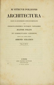 Cover of: Architectura