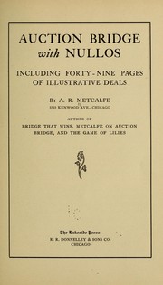 Cover of: Auction bridge with nullos