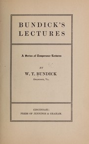 Bundick's lectures by William Thomas Bundick