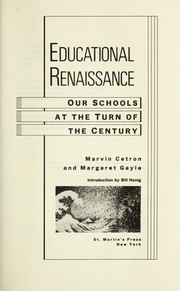 Cover of: Educational renaissance: our schools at the turn of the twenty-first century