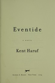 Cover of: Eventide: a novel