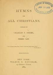 Cover of: Hymns for all Christians