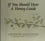 Cover of: If you should hear a honeyguide
