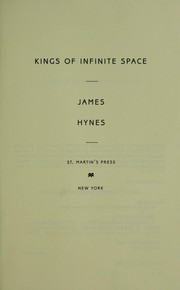 Cover of: Kings of infinite space by Hynes· James.