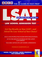 Cover of: L.S.A.T. (Arco's Supercourses) by Thomas H. Martinson