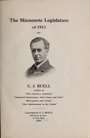 Cover of: The Minnesota Legislature of 1913