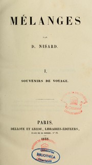 Cover of: Mélanges