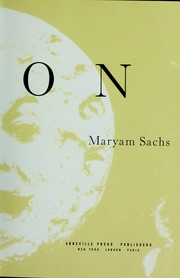 Cover of: The moon by Maryam Sachs