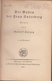 Cover of: Die Buben der Frau Opterberg