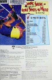 Cover of: Rowing, sailing, and other sports on the water