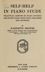Cover of: Self-help in piano study