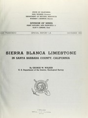 Cover of: Sierra Blanca limestone in Santa Barbara County, California.